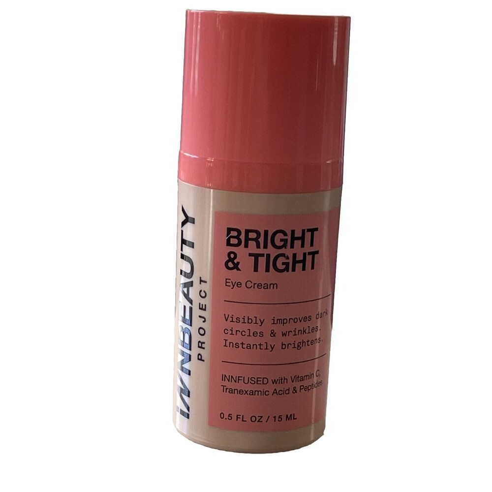 iNNBEAUTY PROJECT Bright & Tight Dark Circle Firming Eye Cream, Free Ship 0.5 oz